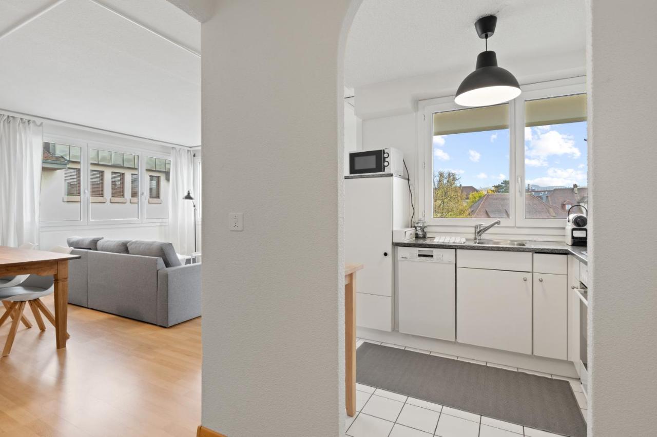 Bright, Central & Modern Apartment Люцерн Экстерьер фото