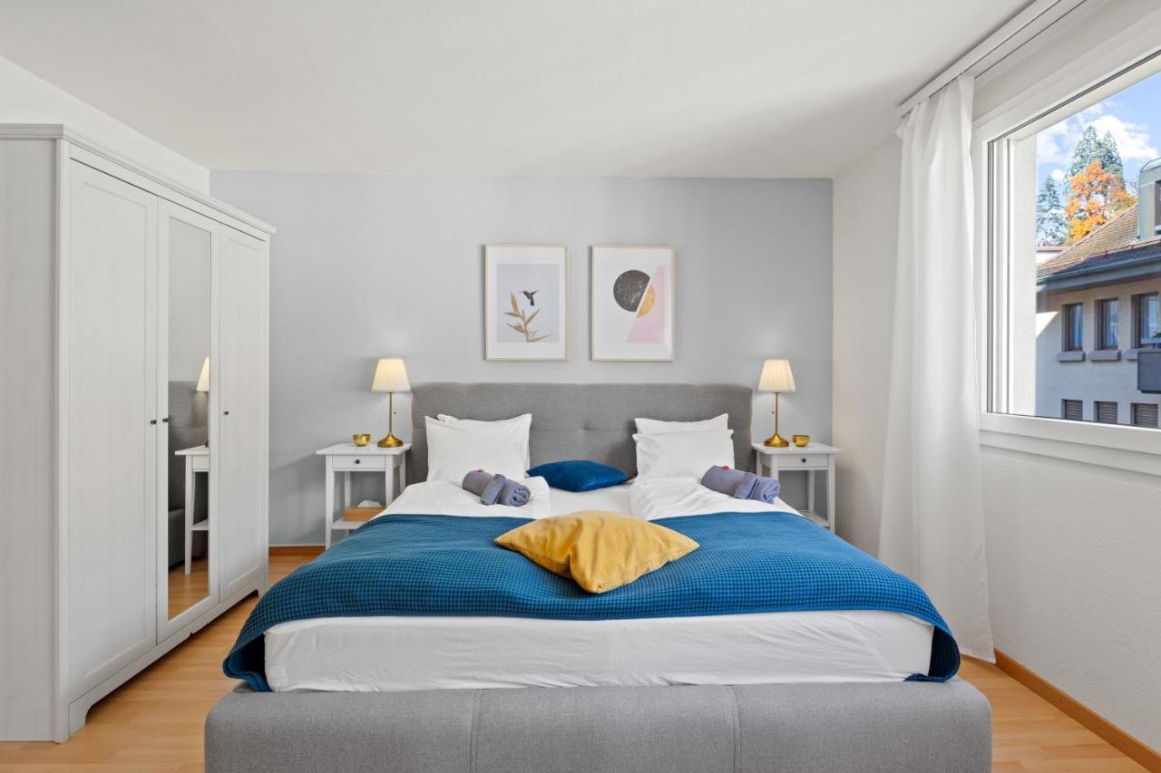 Bright, Central & Modern Apartment Люцерн Экстерьер фото