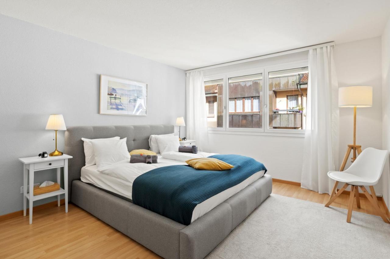 Bright, Central & Modern Apartment Люцерн Экстерьер фото